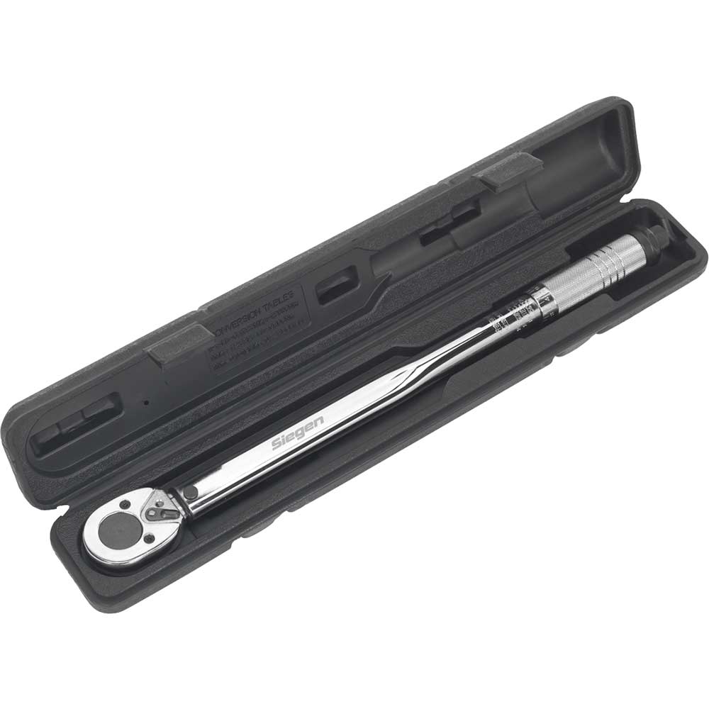 Siegen 1/2" Drive Torque Wrench 1/2" 27Nm - 204Nm