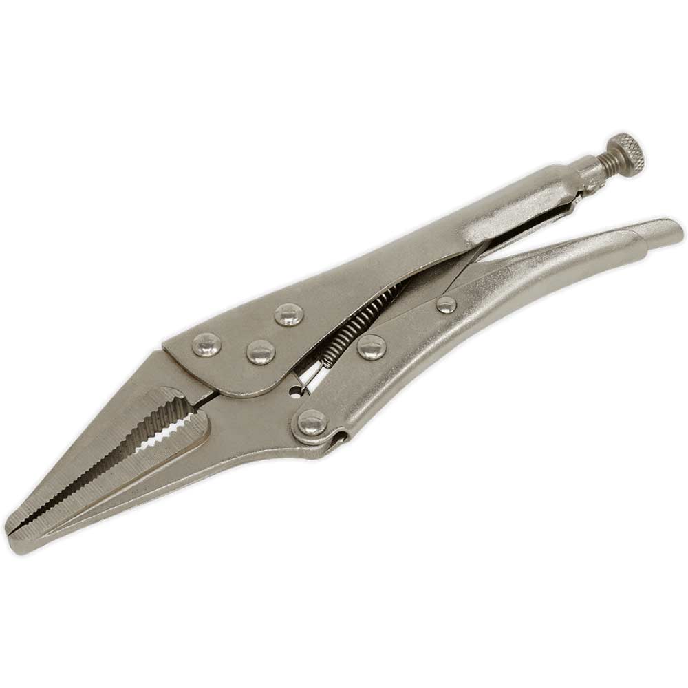Siegen Long Nose Locking Pliers 225mm