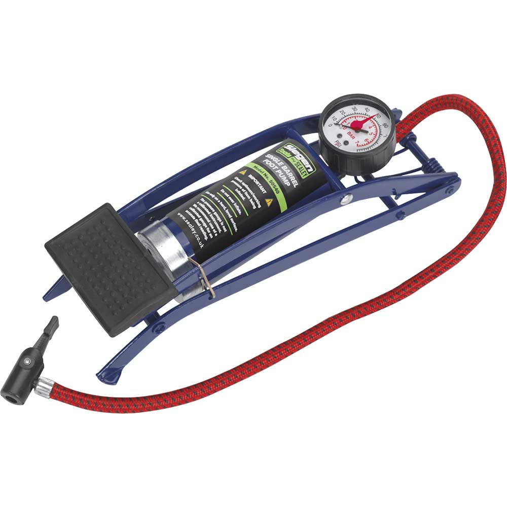 Siegen Single Cylinder Foot Pump
