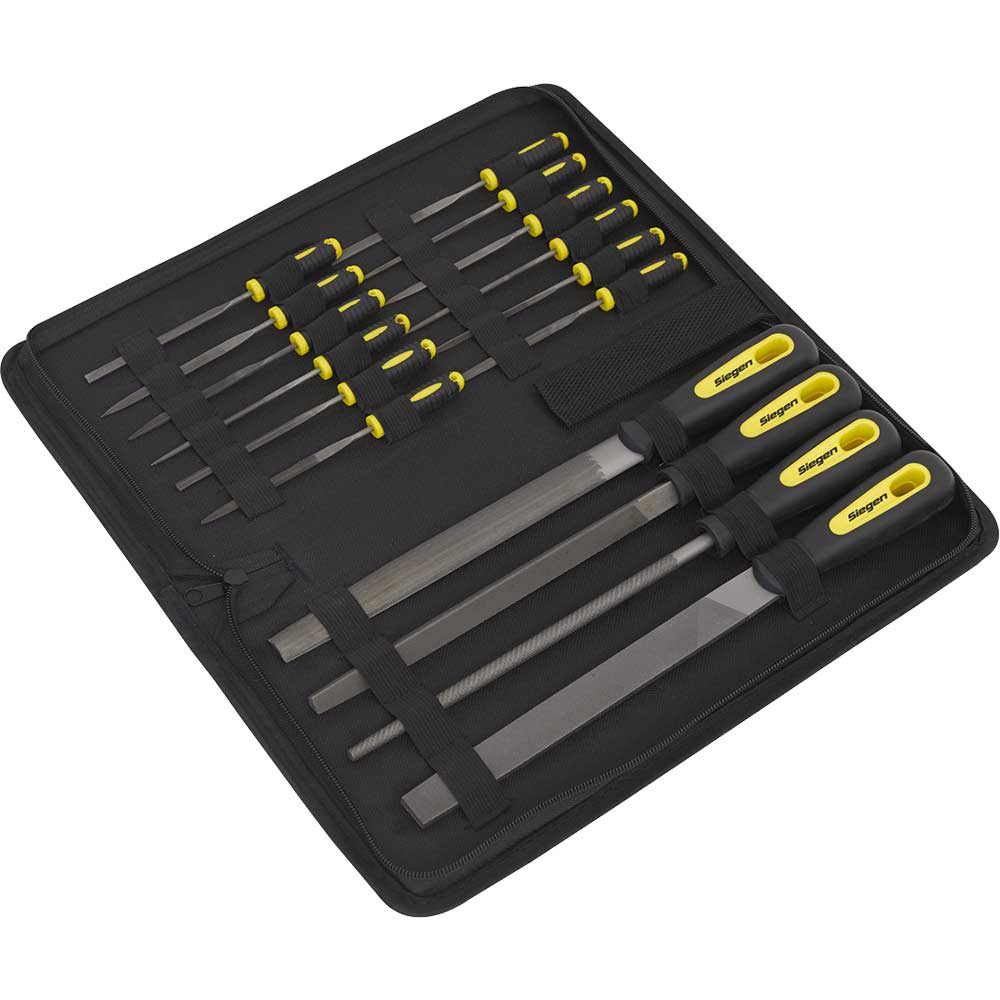 Siegen 16 Piece Engineer's and Needle File Set