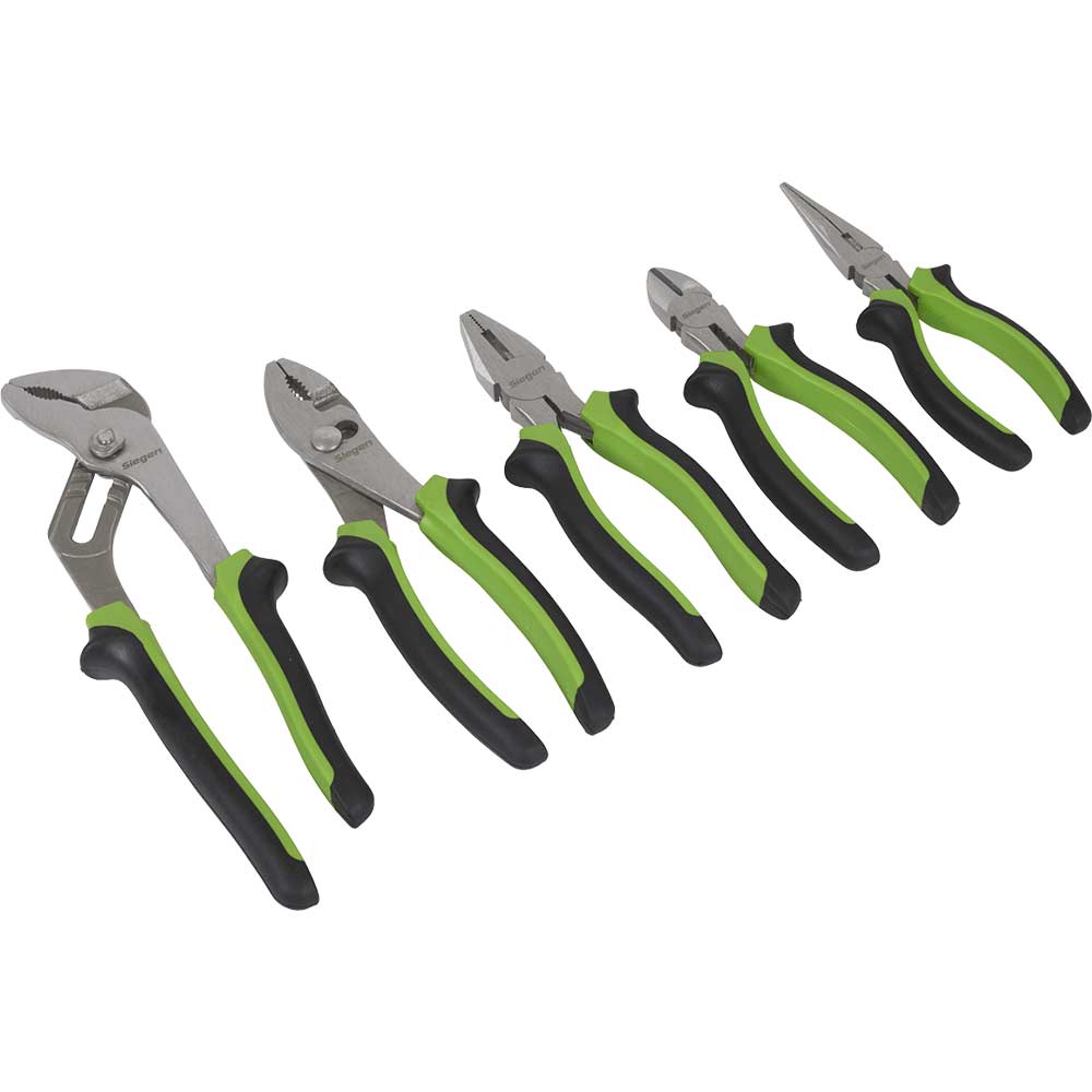 Siegen 5 Piece Comfort Grip Plier Set