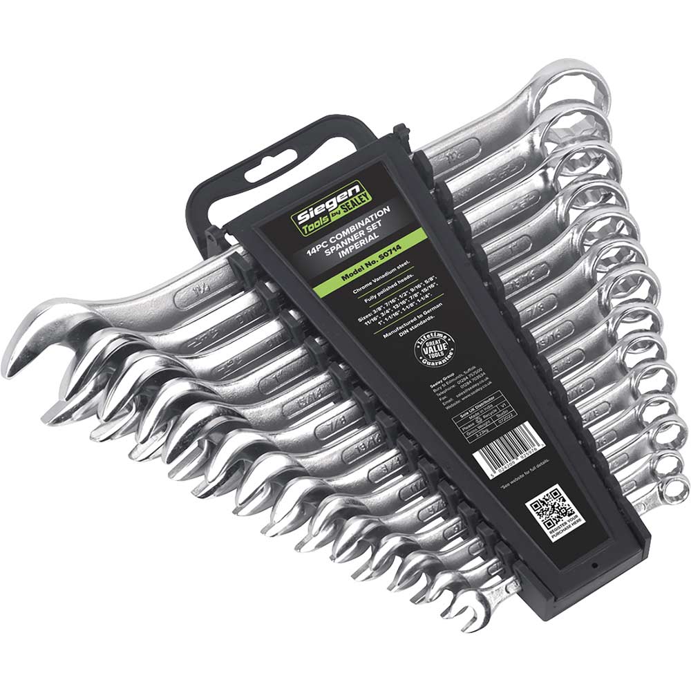 Image of Siegen 14 Piece Combination Spanner Set Imperial