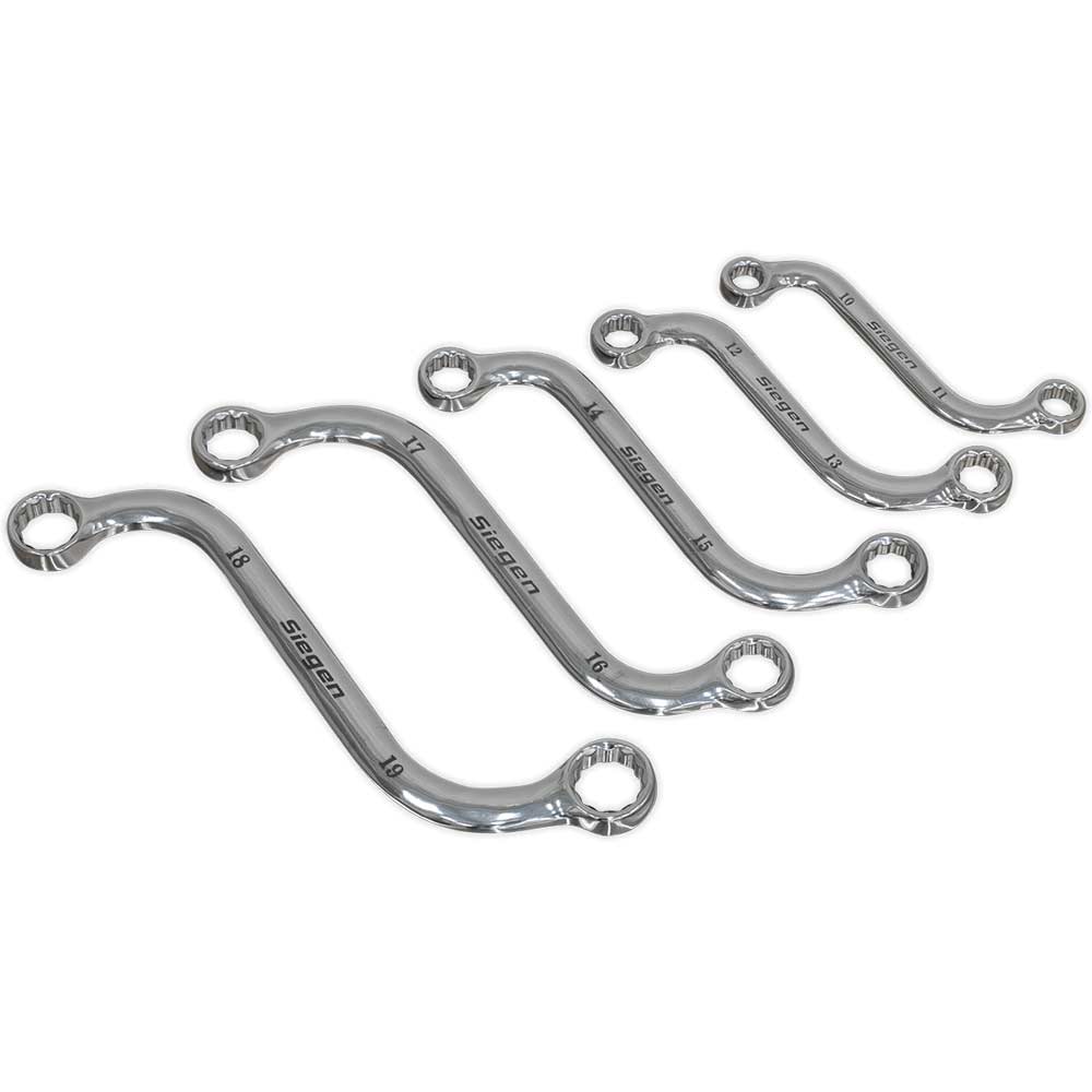 Siegen 5 Piece S Type Ring Spanner Set Metric