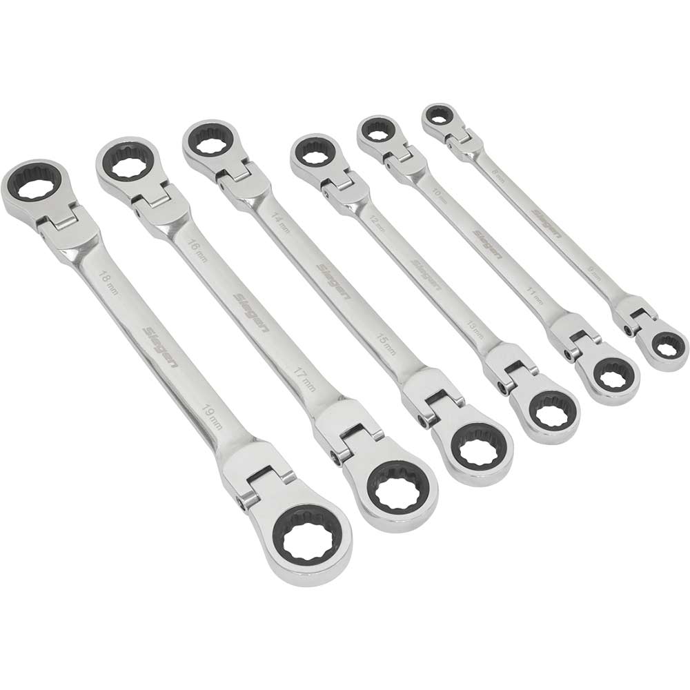 Image of Siegen 6 Piece Flexible Ring Spanner Set Metric