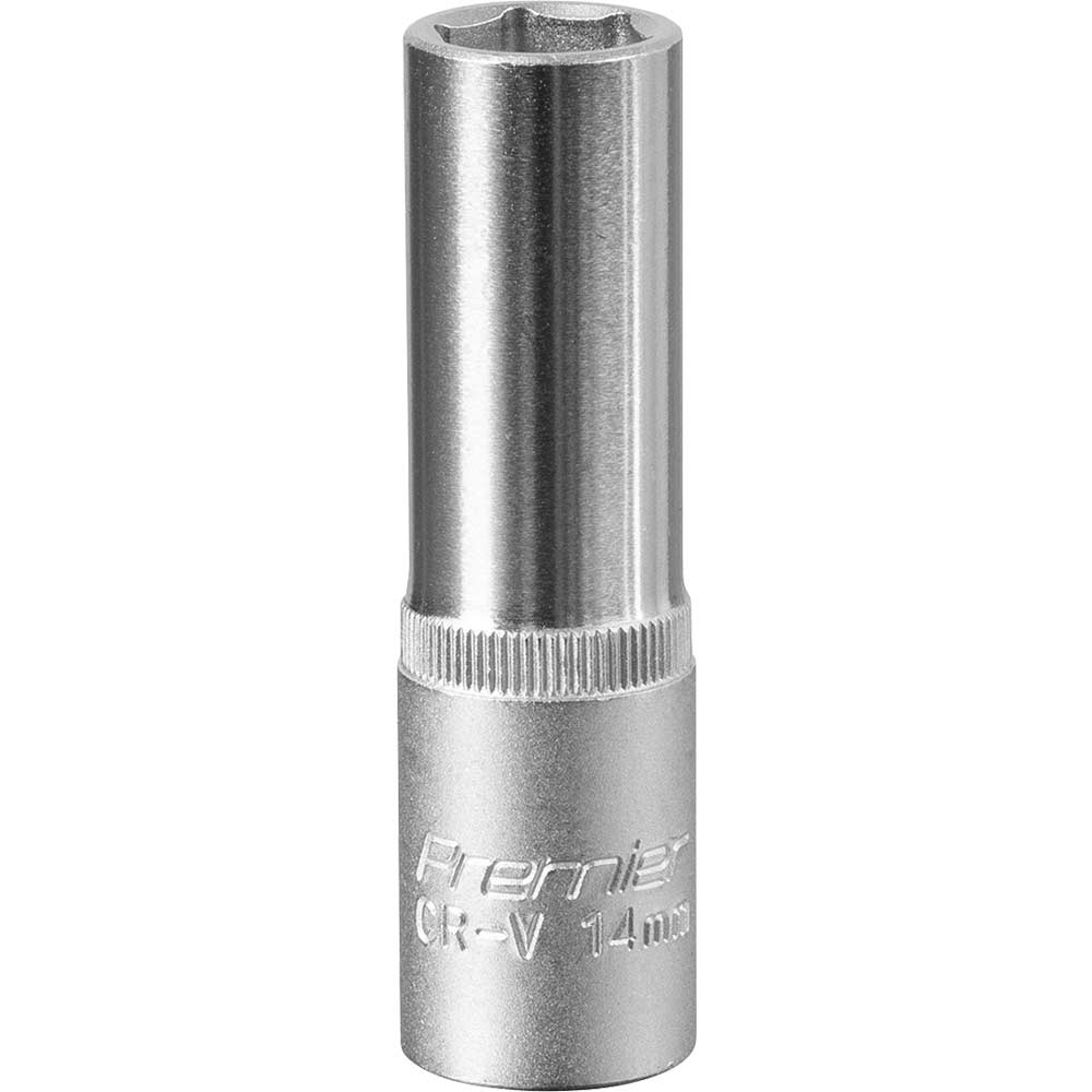 Sealey 1/2" Drive Deep Hexagon WallDrive Socket Metric 1/2" 14mm in UK Specification