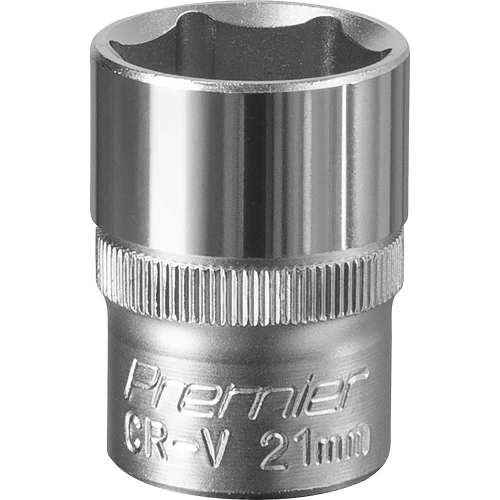 Sealey 1/2" Drive Hexagon WallDrive Socket Metric 1/2" 21mm