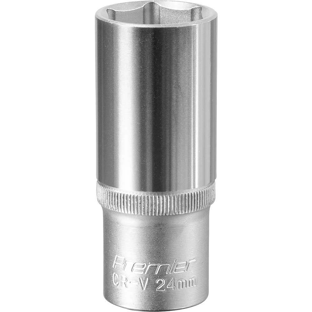 Sealey 1/2" Drive Deep Hexagon WallDrive Socket Metric 1/2" 24mm
