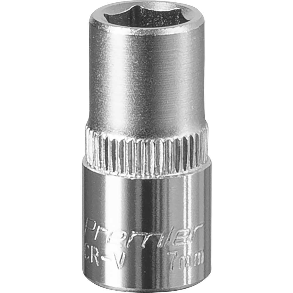 Sealey 1/4" Drive Hexagon WallDrive Socket Metric 1/4" 7mm