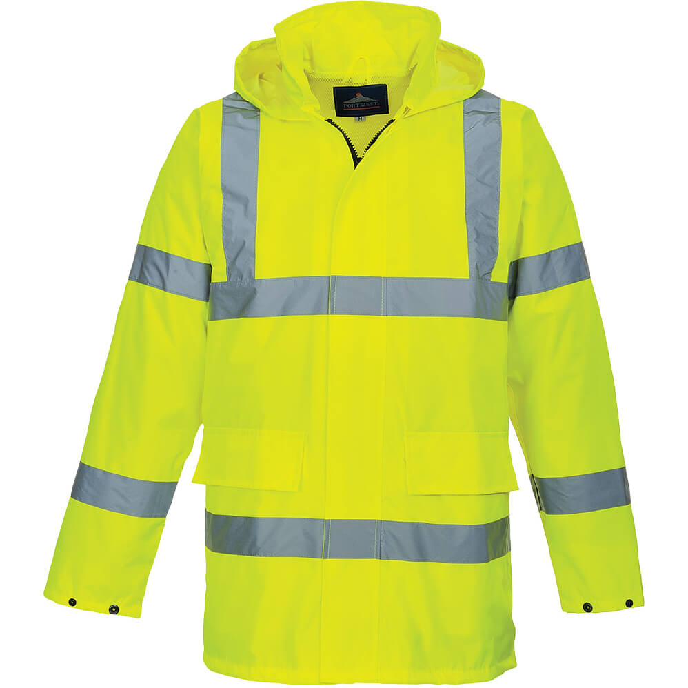 Image of Oxford Weave 150D Class 3 Lite Hi Vis Traffiic Jacket Yellow L