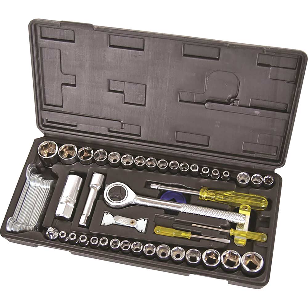 Image of Supatool Socket Set Combo 62 Piece 1/4" and 3/8" Square Drive