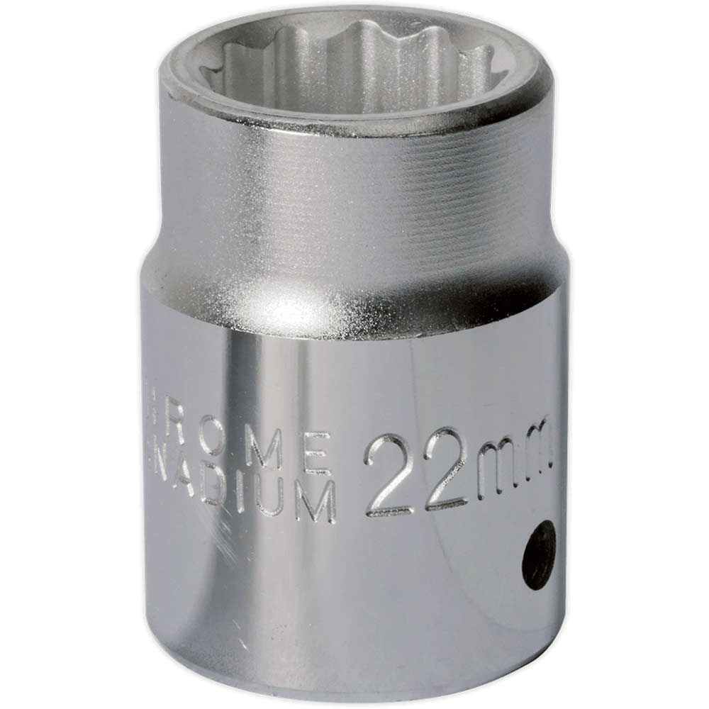 Sealey 3/4" Drive Bi Hexagon WallDrive Socket Metric 3/4" 22mm