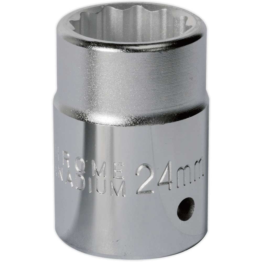 Sealey 3/4" Drive Bi Hexagon WallDrive Socket Metric 3/4" 24mm in UK Specification