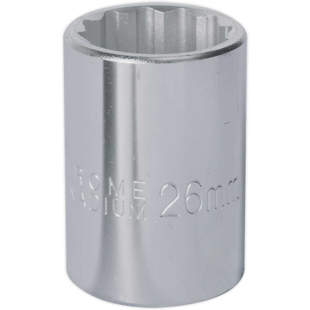 Sealey 3/4" Drive Bi Hexagon WallDrive Socket Metric 3/4" 26mm