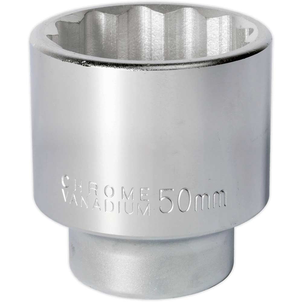 Sealey 3/4" Drive Bi Hexagon WallDrive Socket Metric 3/4" 50mm in UK Specification