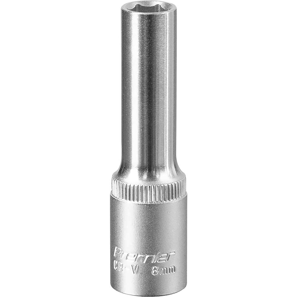 Image of Sealey 3/8" Drive Deep Hexagon WallDrive Socket Metric 3/8" 8mm