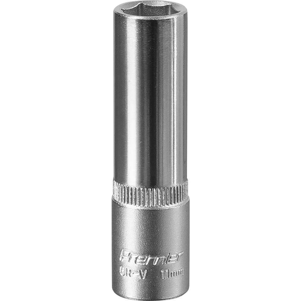 Image of Sealey 3/8" Drive Deep Hexagon WallDrive Socket Metric 3/8" 11mm