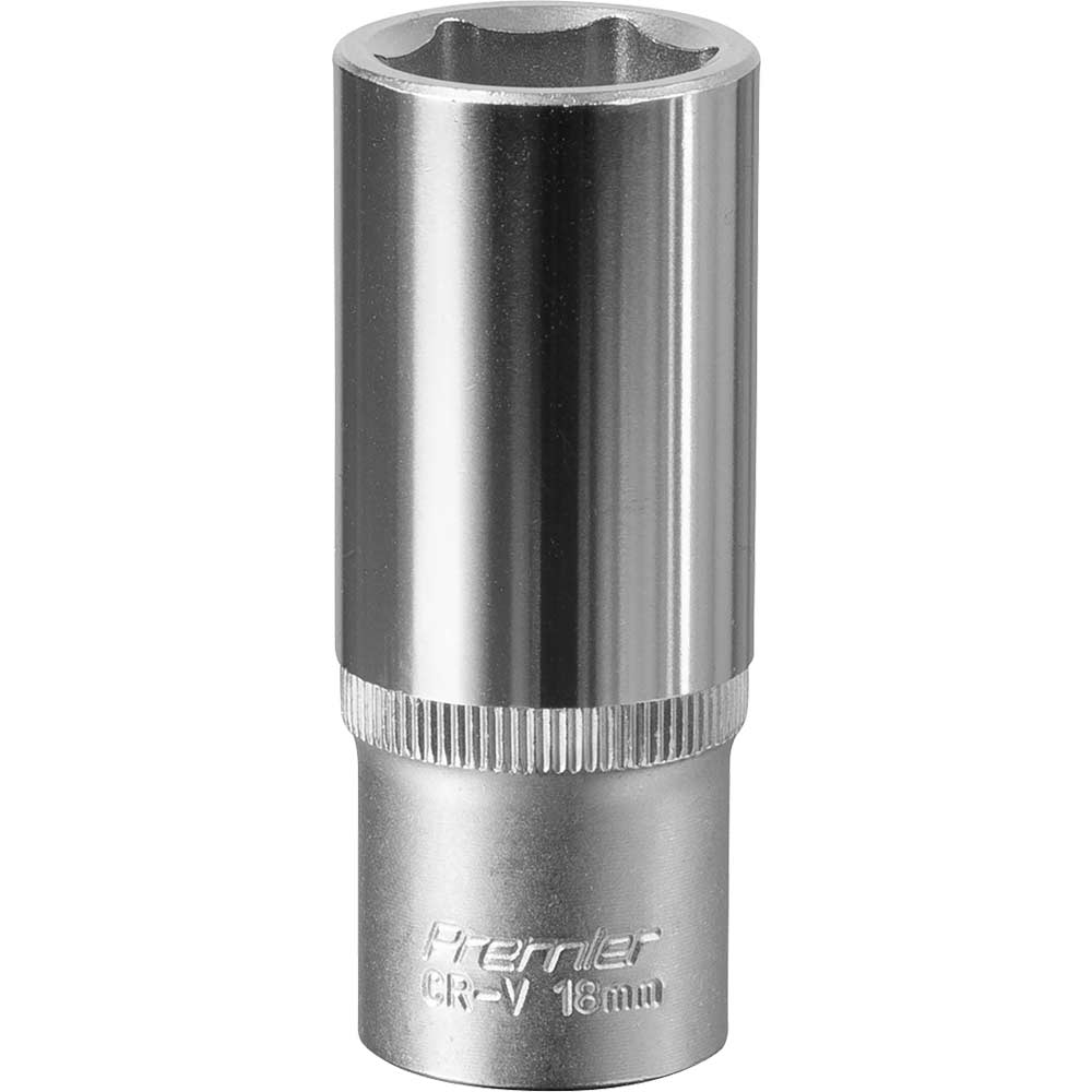 Sealey 3/8" Drive Deep Hexagon WallDrive Socket Metric 3/8" 18mm in UK Specification
