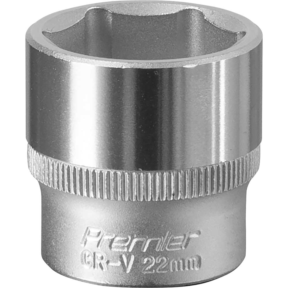 Sealey 3/8" Drive Hexagon WallDrive Socket Metric 3/8" 22mm