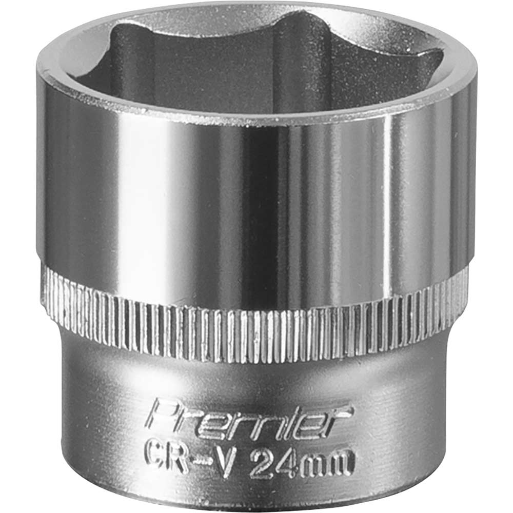Sealey 3/8" Drive Hexagon WallDrive Socket Metric 3/8" 24mm in UK Specification