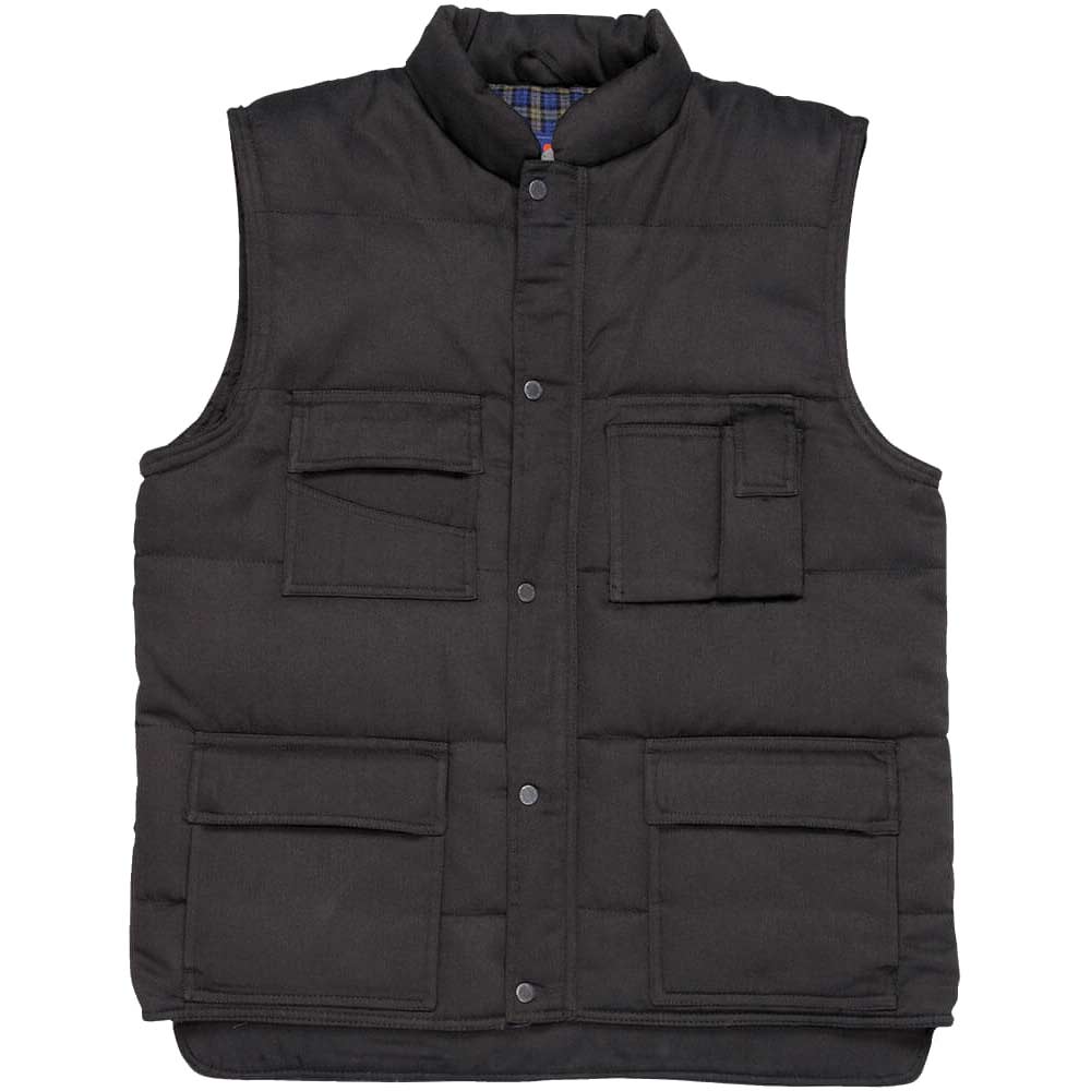 Image of Portwest Mens Shetland Padded Bodywarmer Black M