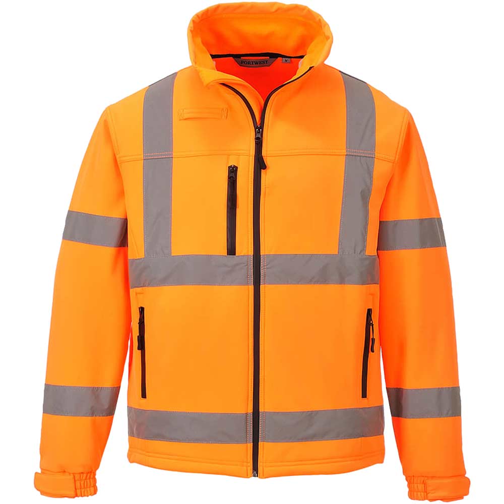 Image of Portwest S424 Hi Vis Softshell jacket Orange L