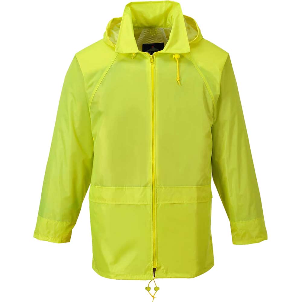 Image of Portwest Classic Rain Jacket Yellow XL