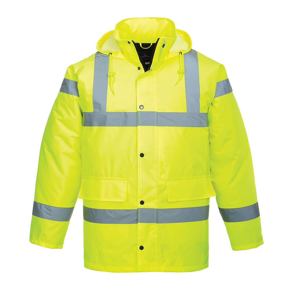 Image of Oxford Weave 300D Class 3 Hi Vis Traffic Jacket Yellow 2XL