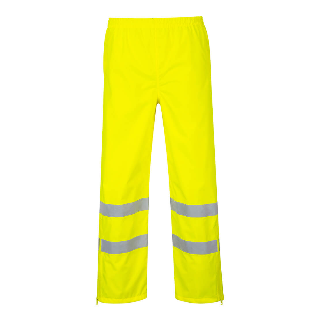 Image of Oxford Weave 300D Class 1 Breathable Hi Vis Breathable Trousers Yellow L