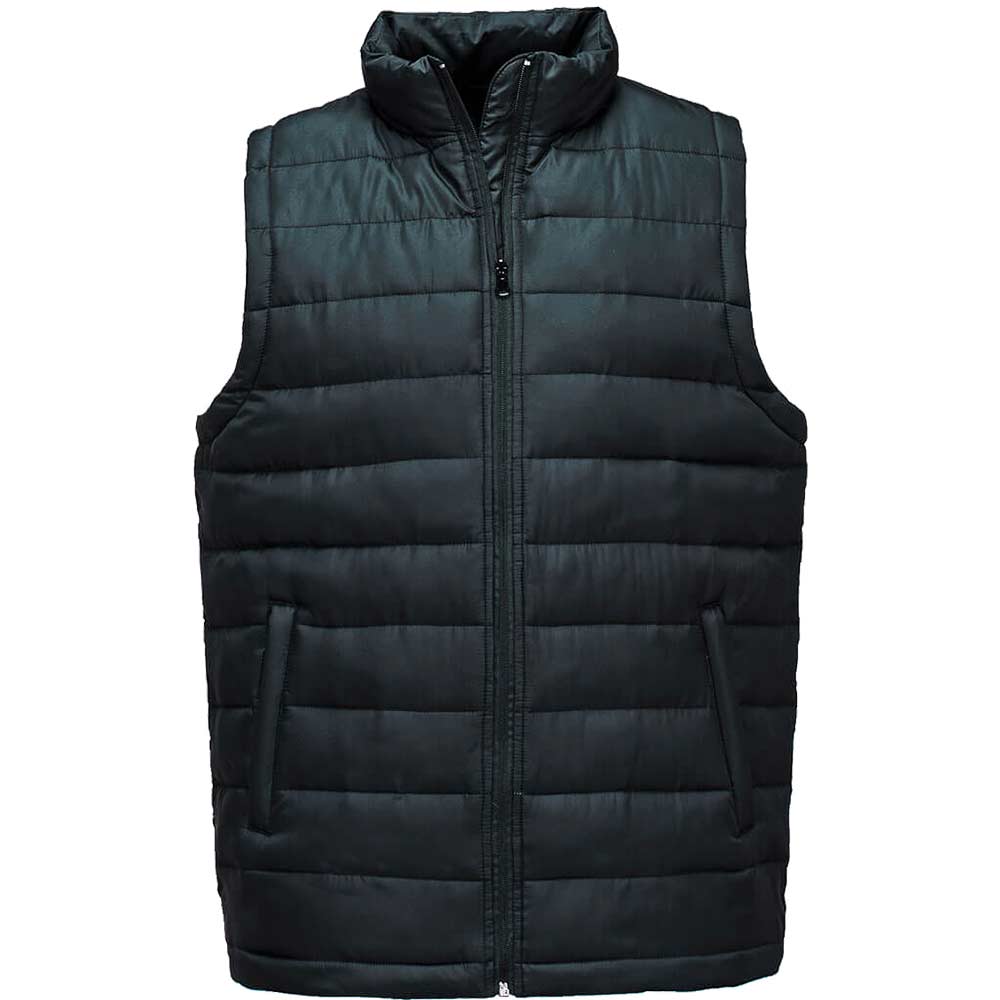 Image of Portwest Mens Aspen Lightweight Padded Gilet Black S