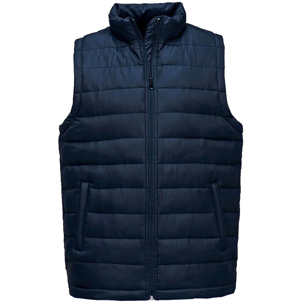 Image of Portwest Mens Aspen Lightweight Padded Gilet Navy L