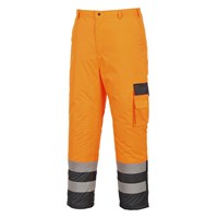 Oxford Weave 300D Class 2 Lined Contrast Hi Vis Breathable Trousers
