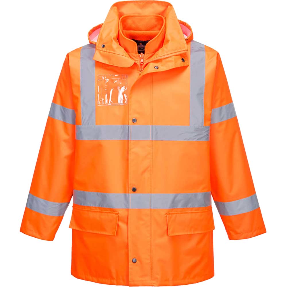 Portwest S765 Essential Hi Vis 5in1 Jacket Orange 3XL