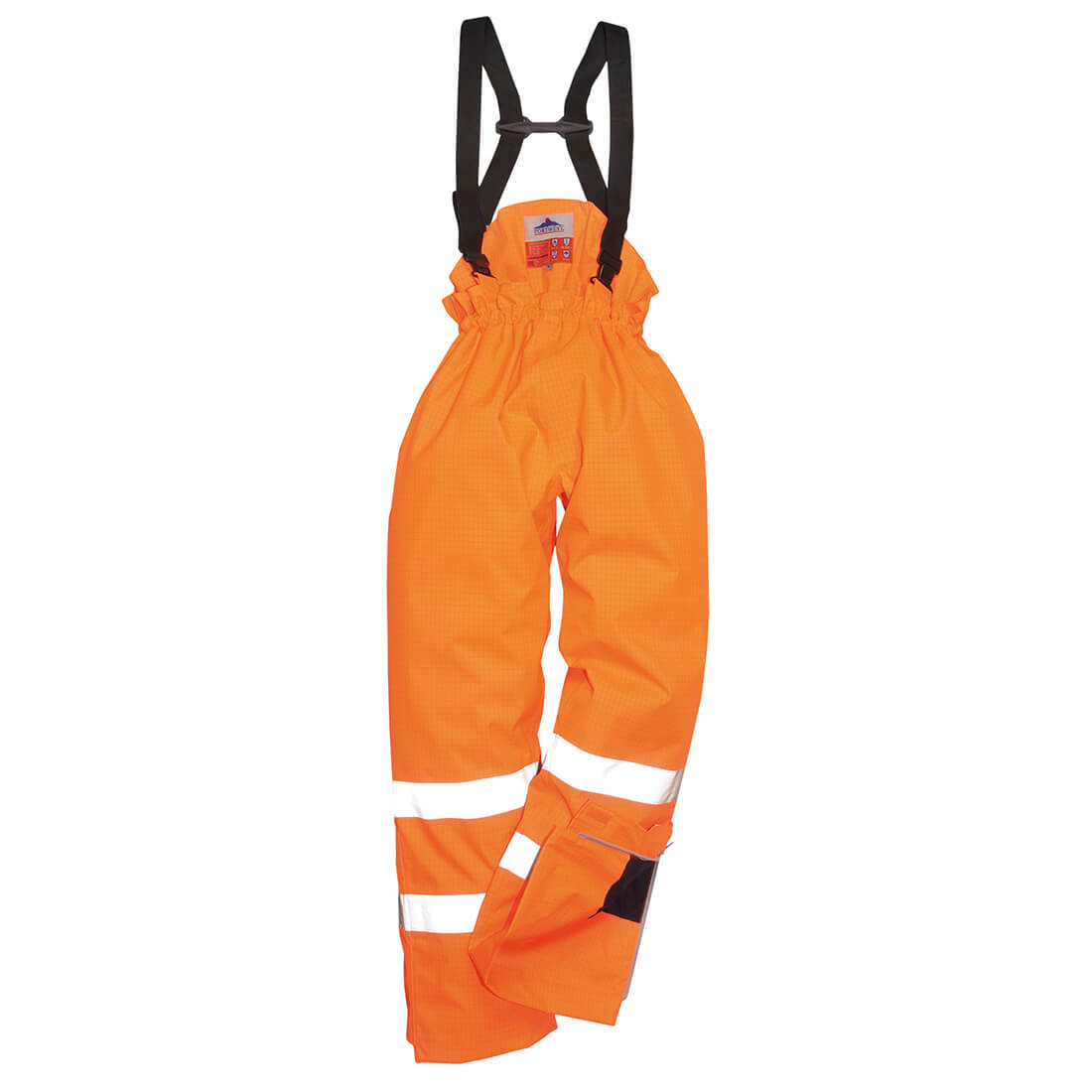 Image of Biz Flame Hi Vis Flame Resistant Rain Unlined Trousers Orange 2XL