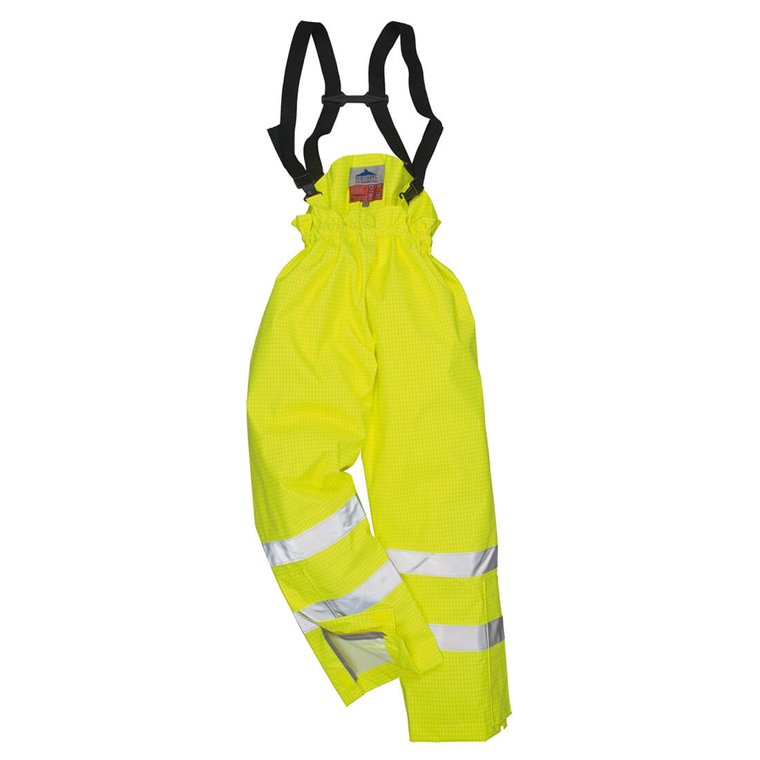 Image of Biz Flame Hi Vis Flame Resistant Rain Unlined Trousers Yellow 4XL