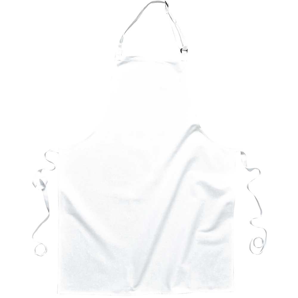 Portwest PolyCotton Bib Apron White One Size