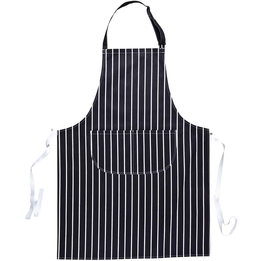 Portwest Butchers Pocket Apron Navy / White One Size