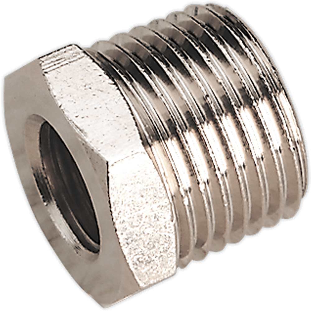Sealey Nipple 1/2"BSPT Male to 1/4"BSP Female 1/4" BSP Pack of 1