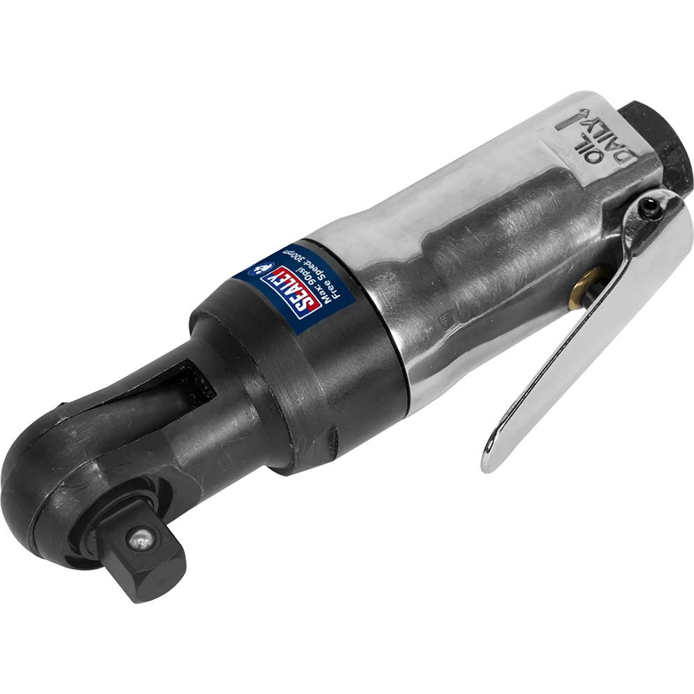 Image of Sealey SA231 Super Stubby Air Ratchet Wrench 3/8" Drive