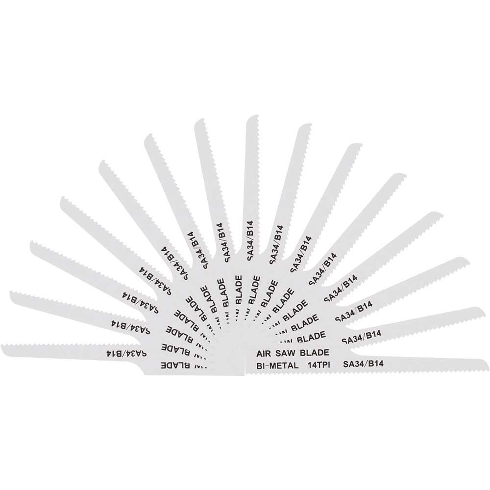 Sealey SA34 14TPI Air Saw Blades Pack of 15