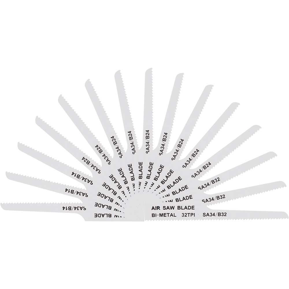 Sealey 15 Piece Mixed Air Saw Blades Set
