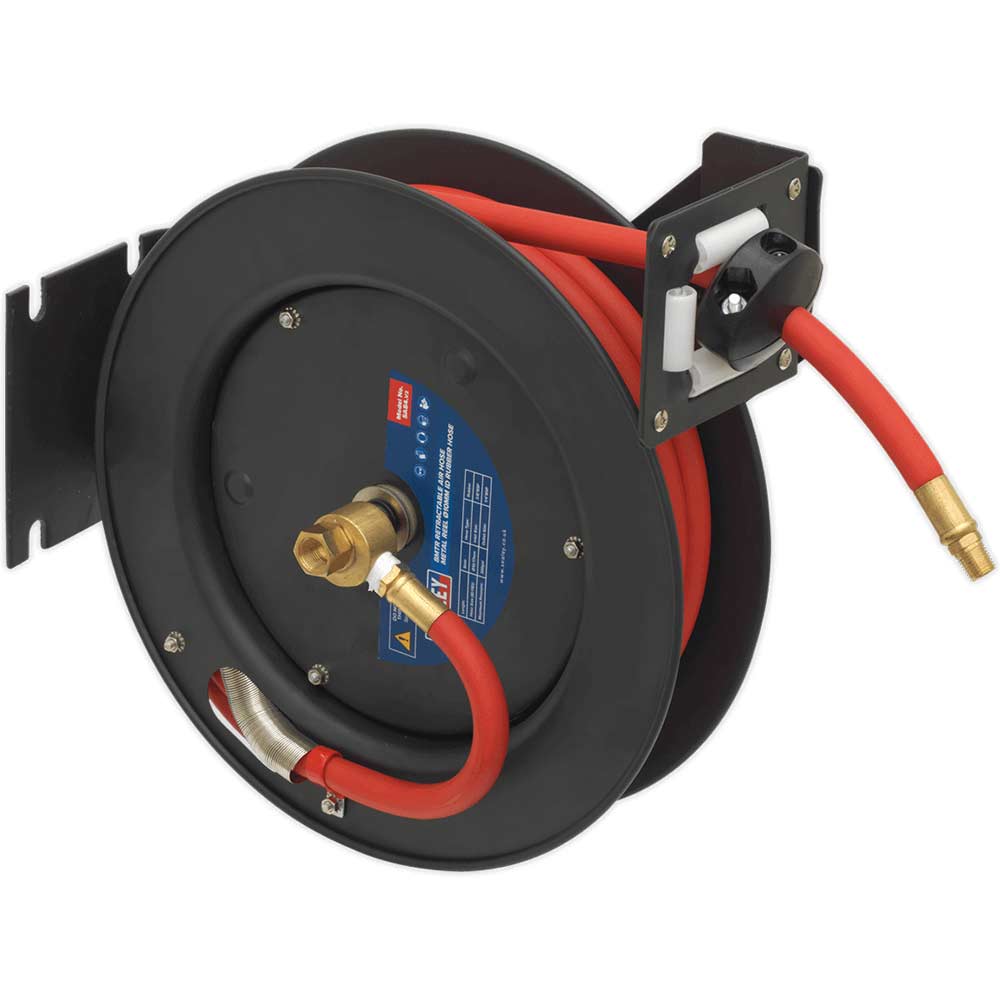 Sealey Retractable Air Line Hose Reel 10mm 8m