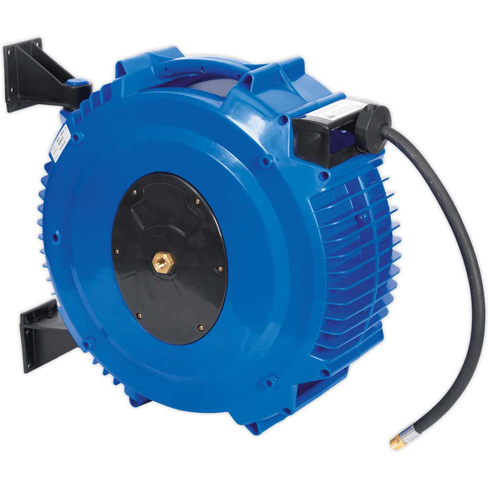 Sealey Retractable Air Hose Reel TPR Hose 10mm 20m