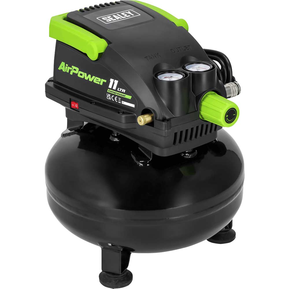 Sealey SAC1100 Oil Free Direct Drive Air Compressor 11 Litre 240v
