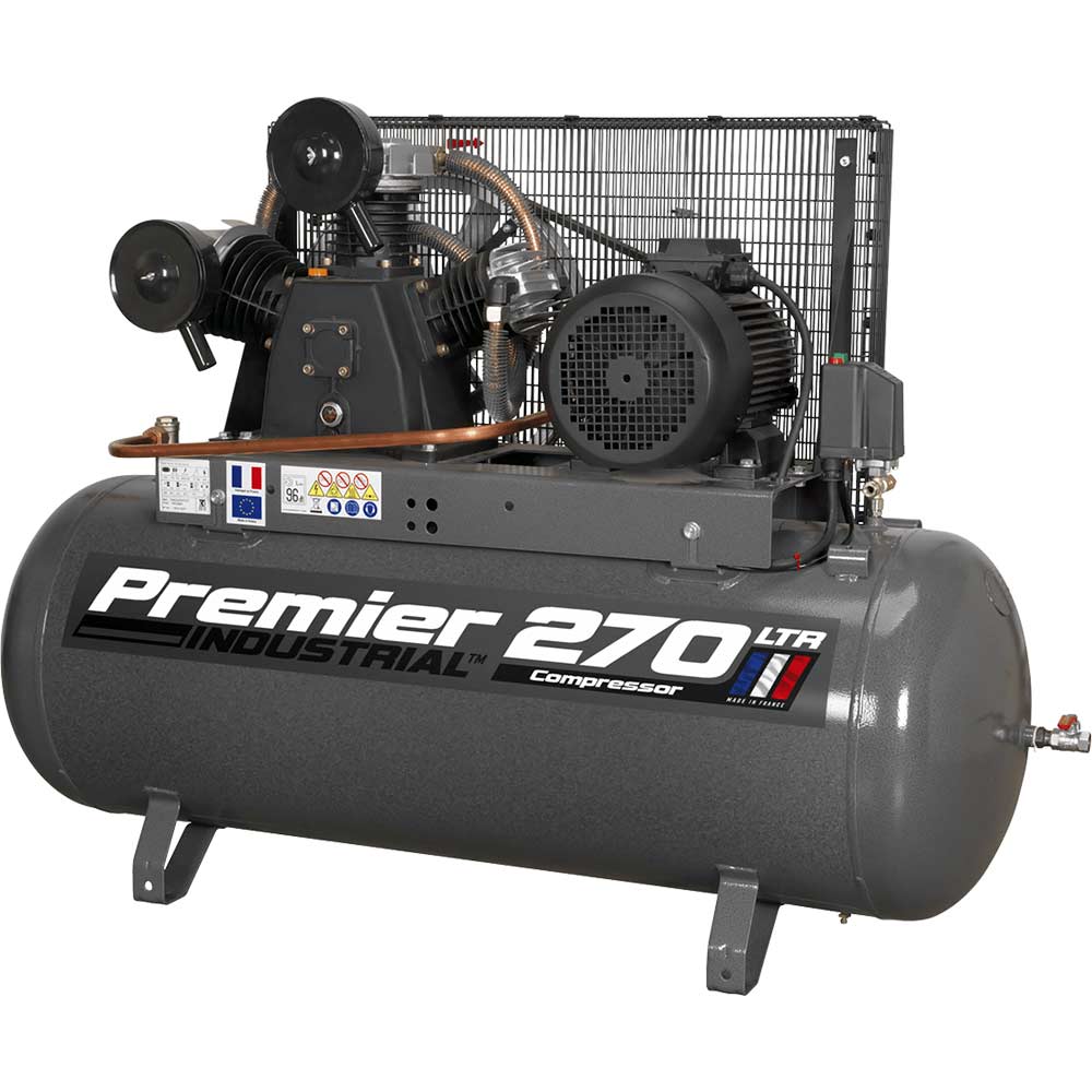 Sealey SAC32775B Belt Drive Air Compressor 270 Litre 415v