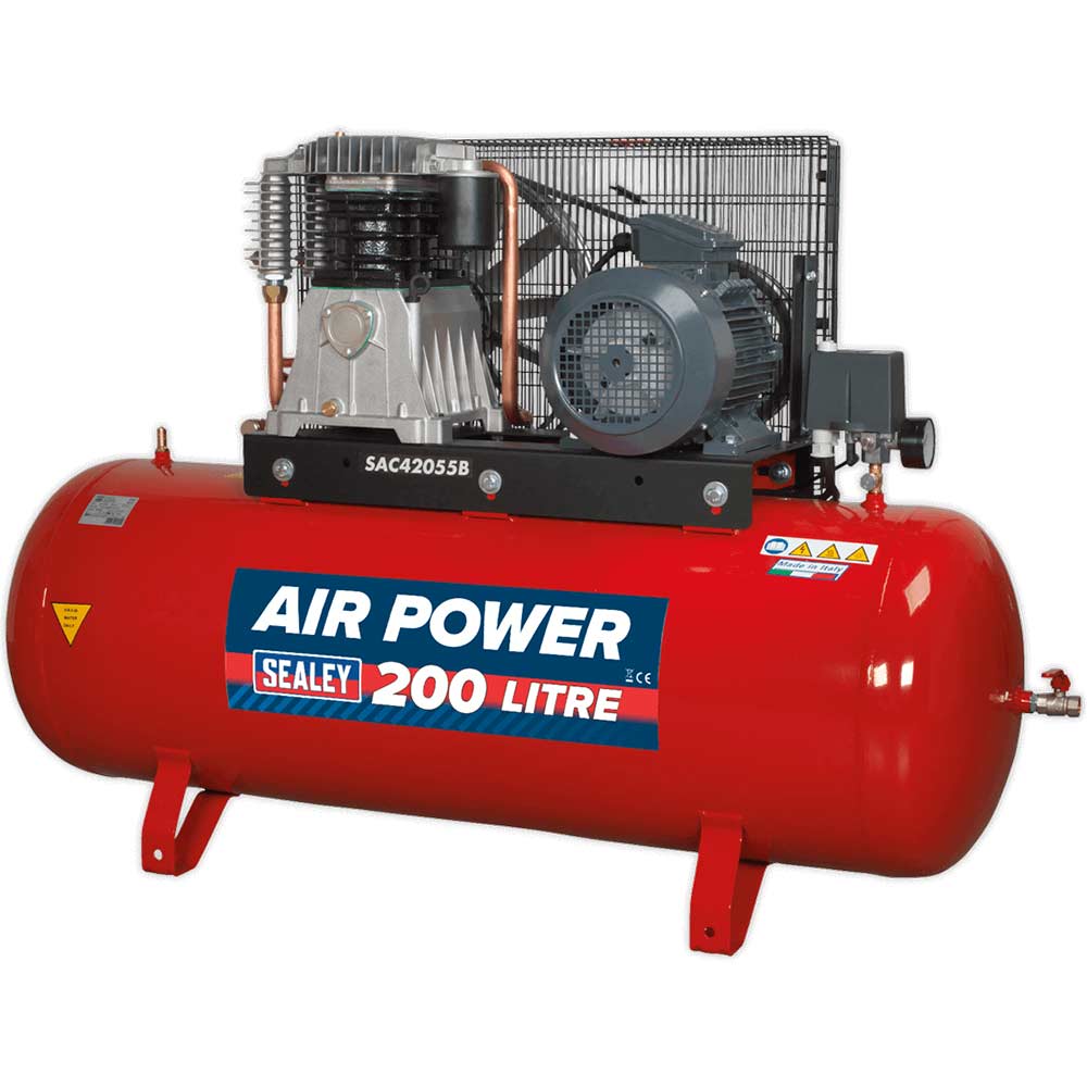 Sealey SAC42055B Air Compressor 200 Litre 415v