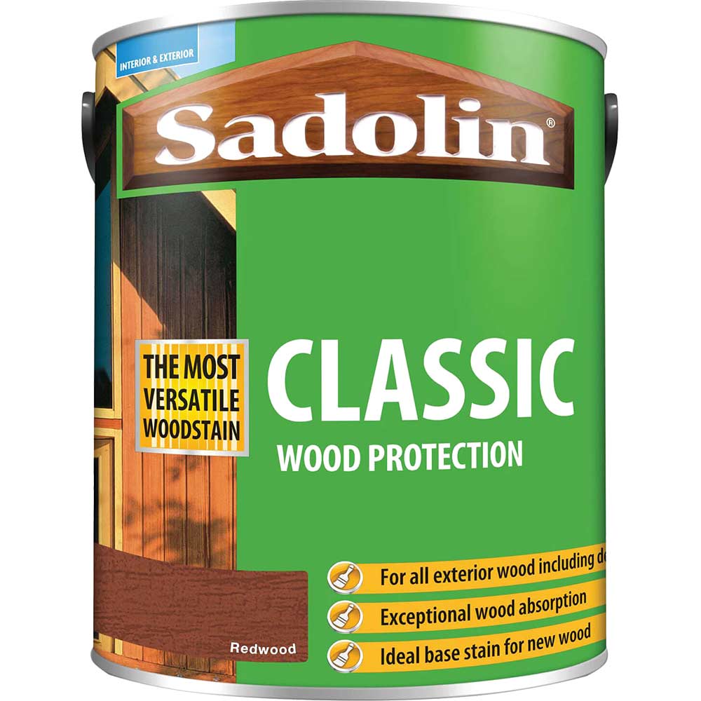 Sadolin Classic Wood Protection Woodstain Redwood 5l