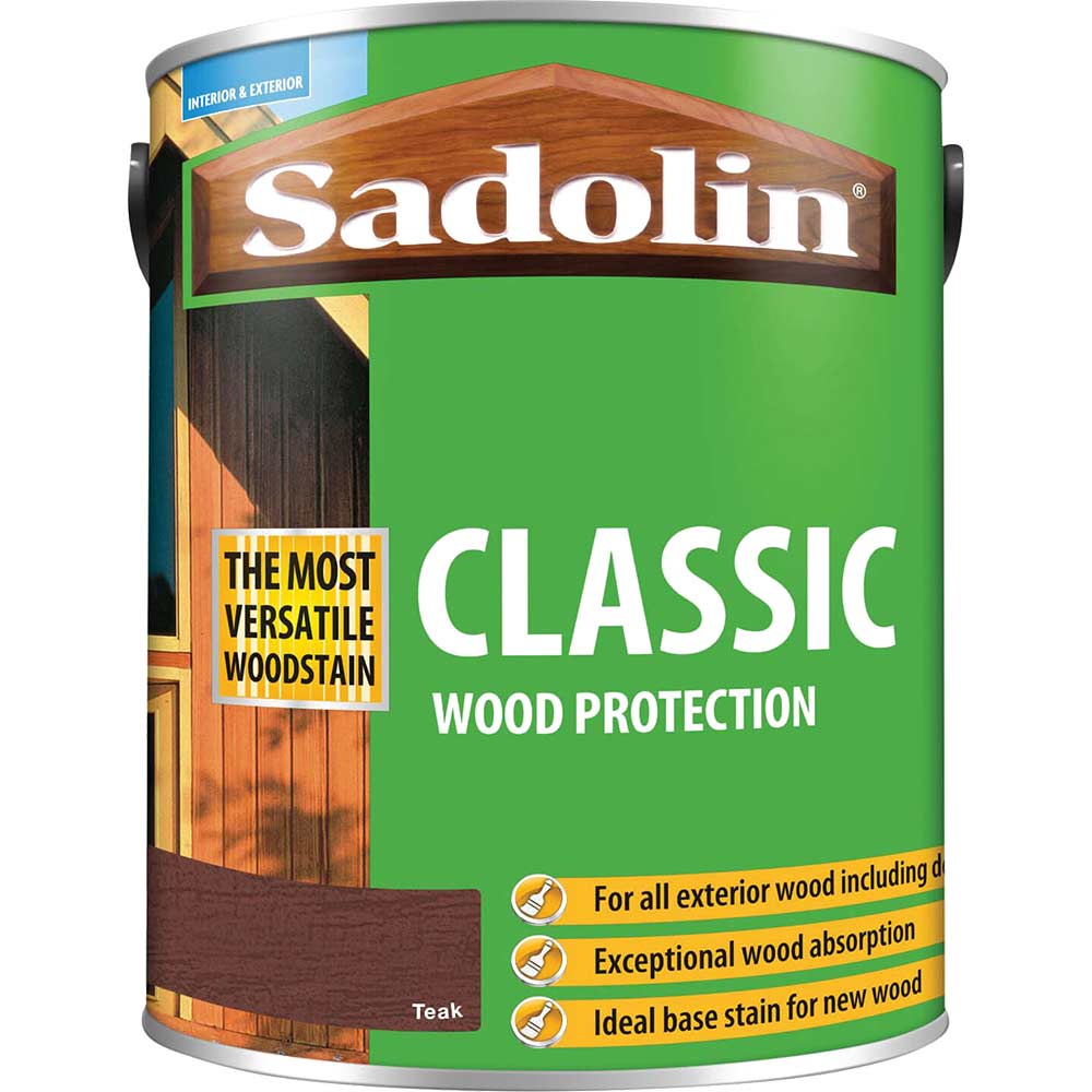 Sadolin Classic Wood Protection Woodstain Teak 5l