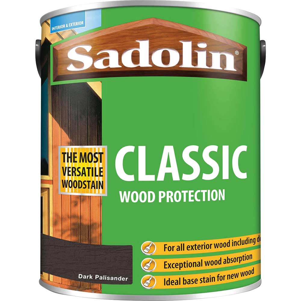 Sadolin Classic Wood Protection Woodstain Dark Palisander 5l