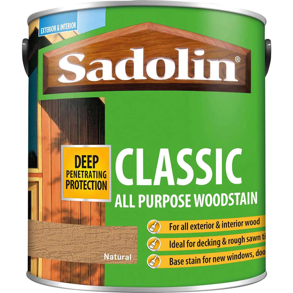 Sadolin Classic Wood Protection Woodstain Natural 2.5l