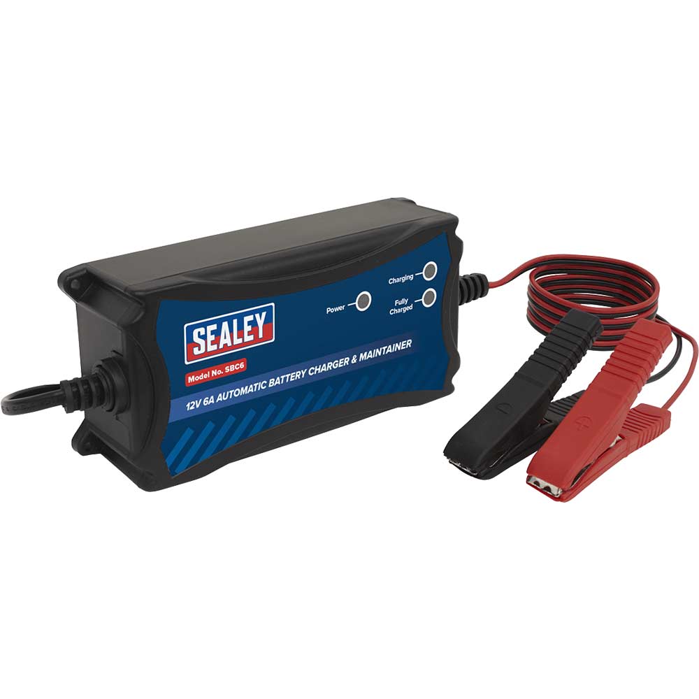 Sealey SBC6 Battery Charger and Maintainer 12V 6A Automatic